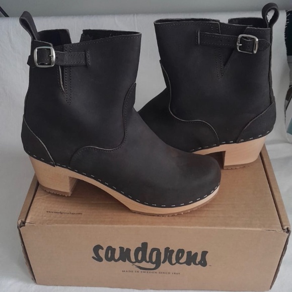 Sandgrens Swedish clog boots. Size 41 New in Box  Fudge Brown - Picture 1 of 8